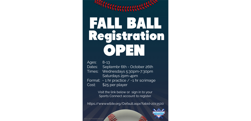 Fall Ball Registration Open! - Sign Up Today