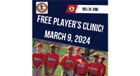Free Player Clinic Reminder - Saturday March 9th